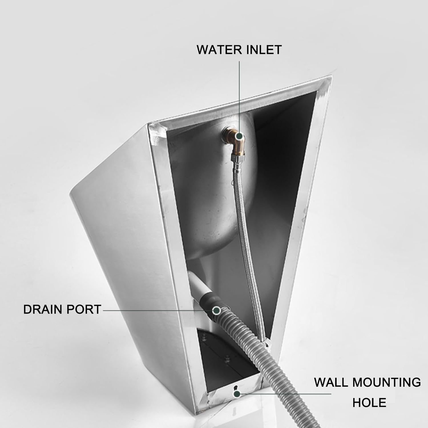 Stainless Steel Utility Trough Sink for Home & Commercial Use 🚰
