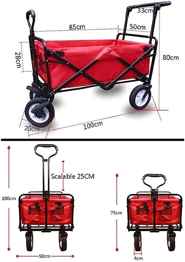 Multi-Function Household Folding Trolley Cart 80KG Capacity 🛒💪