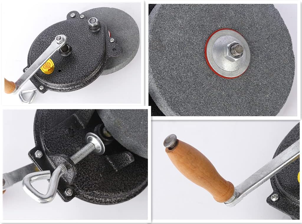 Manual Hand-Crank Knife Sharpener – Household Kitchen Tool 🔪✨