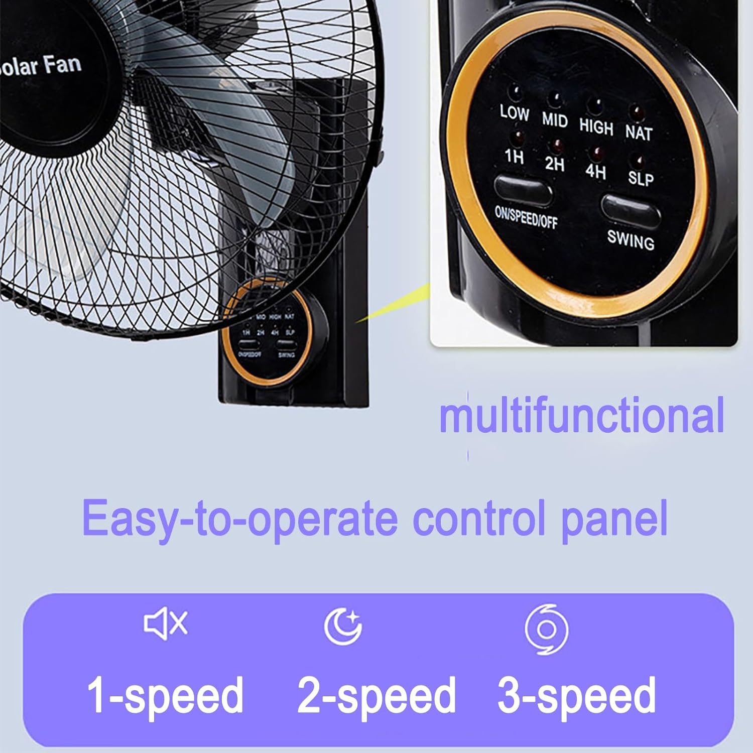 Portable Oscillating Fan – Household & Camping Use 🌬️✨
