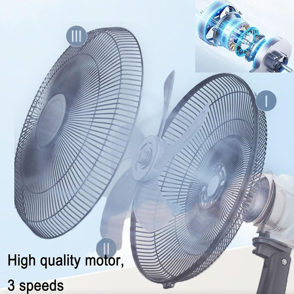Portable Oscillating Fan – Household & Camping Use 🌬️✨