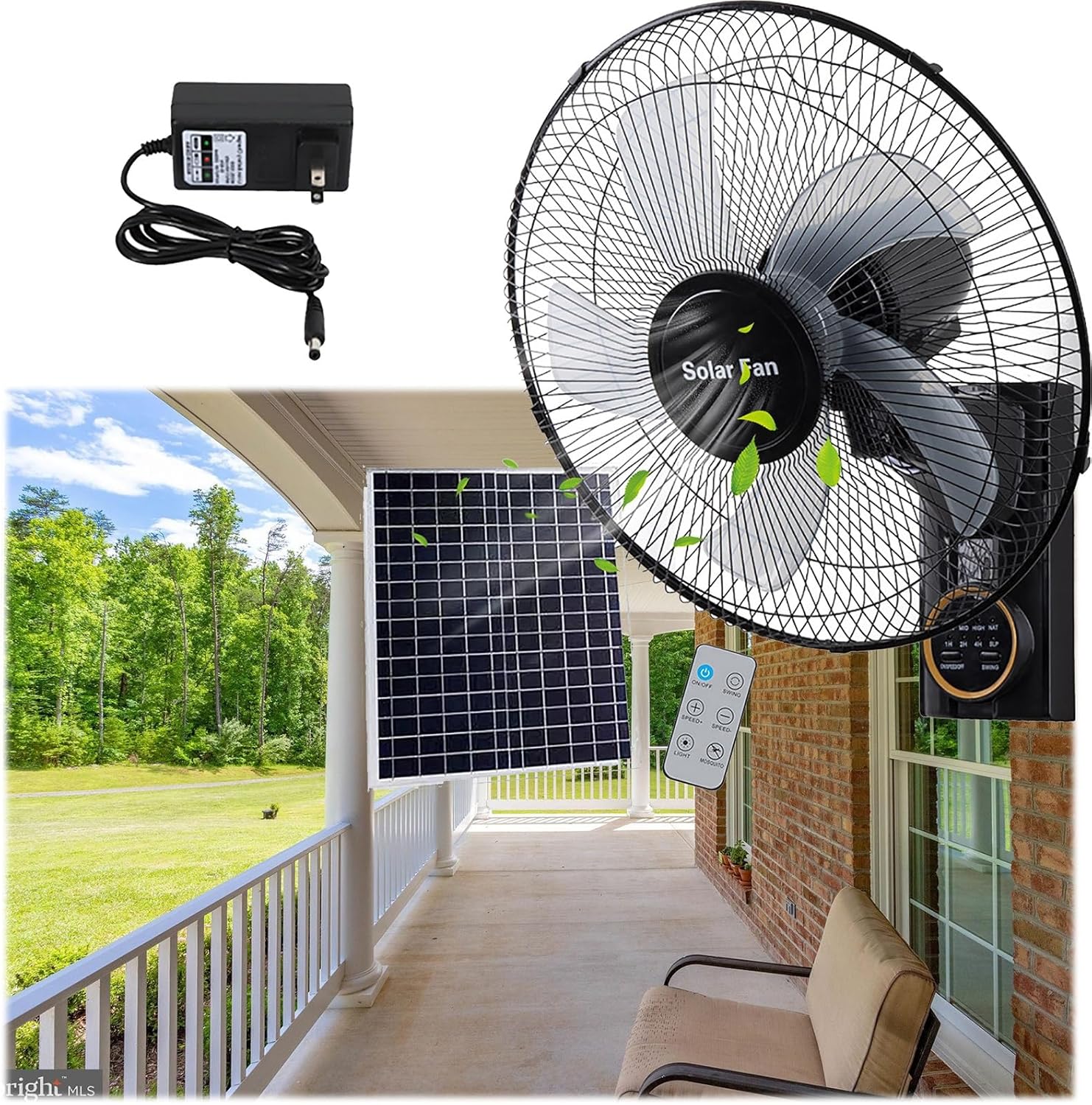 Portable Oscillating Fan – Household & Camping Use 🌬️✨