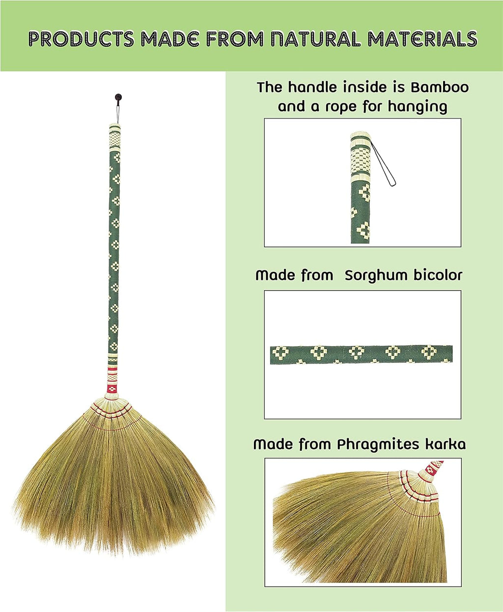 Handmade Household Broom – Durable Sweeping Brush